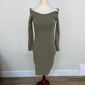 COTTON ON Women's Off Shoulder Ribbed Dress Size S